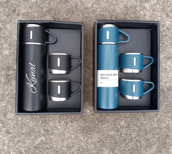 Hot and cold flask with cup combo