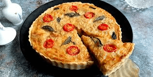Chicken Mushroom & Cheese Quiche 