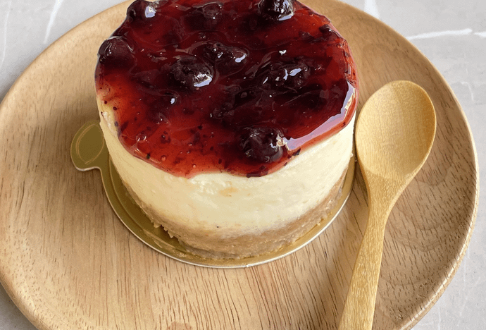 Blueberry Mini Baked Cheesecake