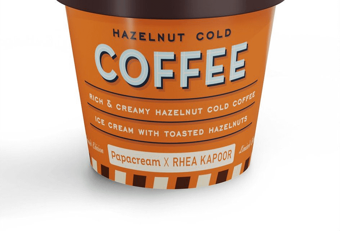 PapaCream X Rhea Kapoor- Hazelnut Cold Coffee Ice Cream [100 ml]