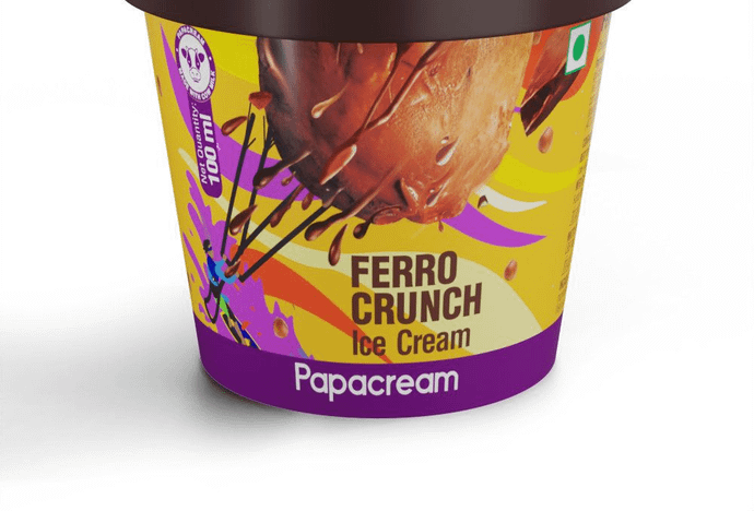 Papacream Ferro Crunch Ice Cream [100 ml]
