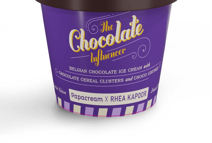 PapaCream X Rhea Kapoor- The Chocolate Influencer Ice Cream [100 ml]