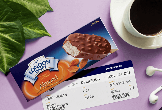 London Dairy Ice Cream Stick - Choco Almond [110ml]