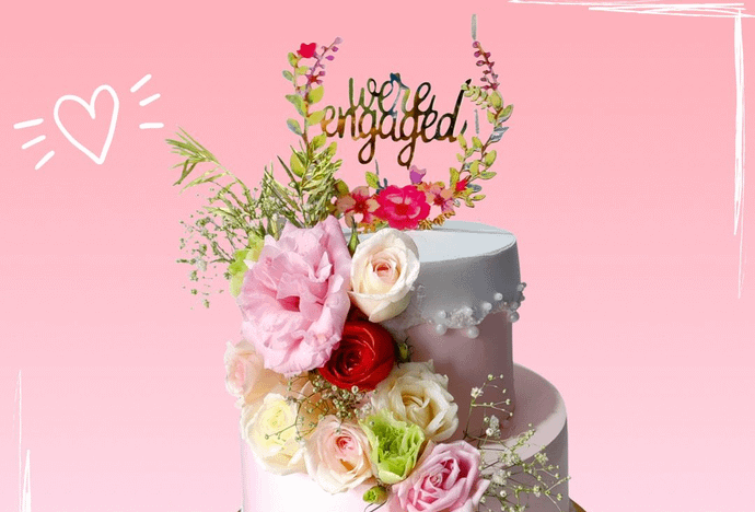 Floral Wedding Cake