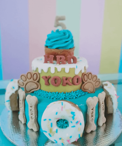 Two Tier Doggo Cake