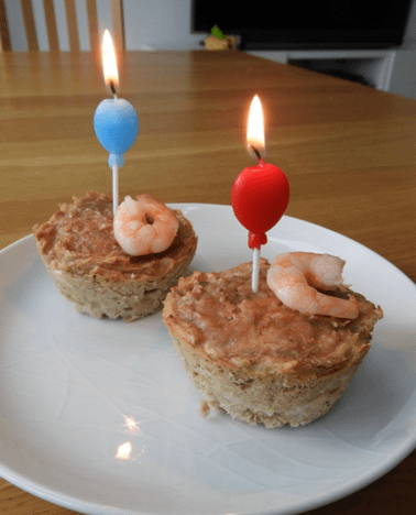Tuna & Prawn Cupcakes for cats ( Box of 4)