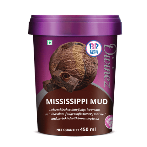 Baskin Robbins Mississippi Mud -450ml-tub