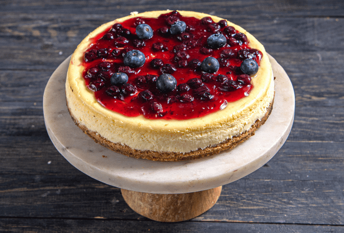 Blueberry Baked Cheesecake