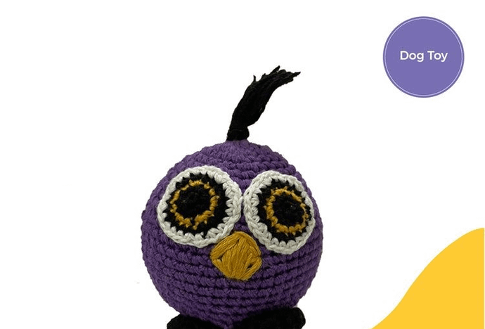 Crochet Owl, Dog Toy