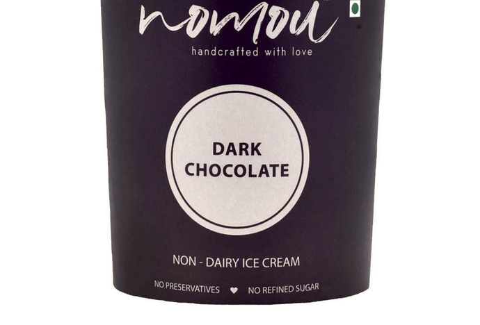 Nomou Vegan Dark Chocolate Ice Cream. - 500ml