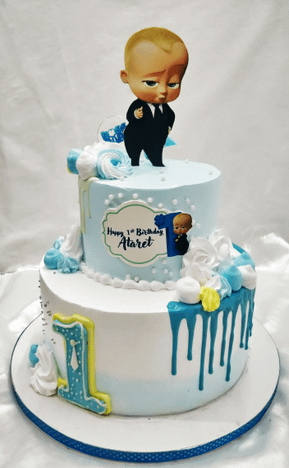 Boss baby 2 tier cake