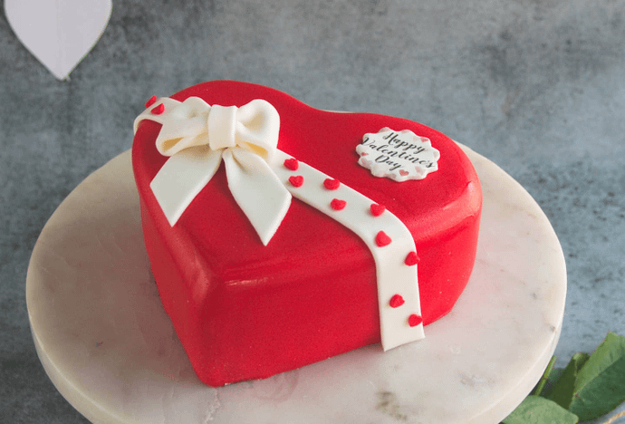 Fondant Heart Cake