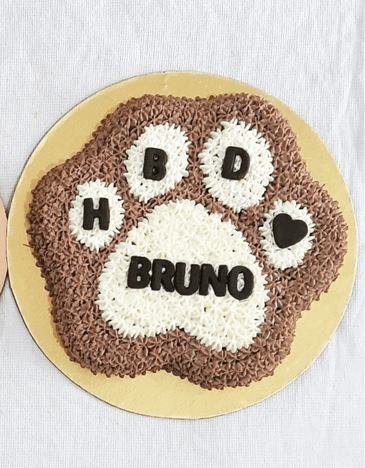 Paw Shaped Cake