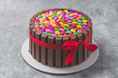 Kitkat Gems Cake