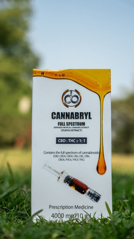 CANNABRYL |4000mg | 4:1 (CBD vs THC ratio) | 10 ml DEWAXED Extract in Vial
