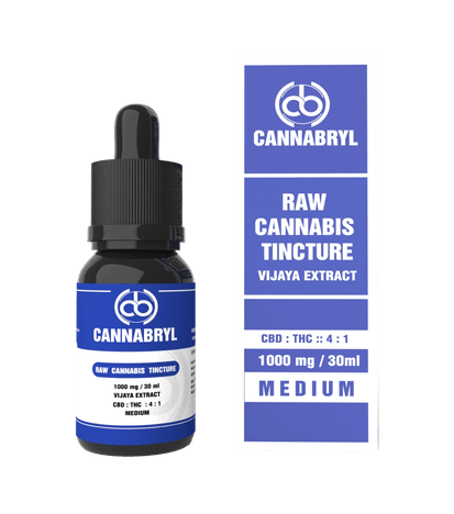 Cannabryl RAW Tincture 4:1 CBD : THC Oil (1000mg - 3000mg) - 30 ML