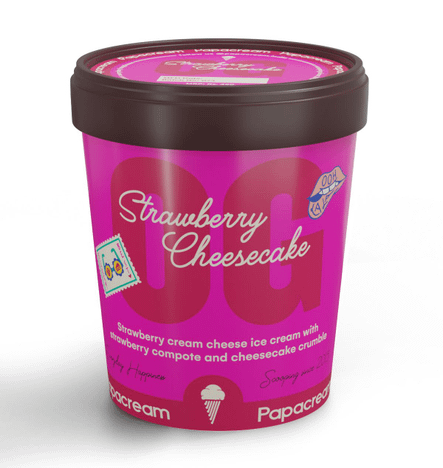 Papacream OG   Strawberry Cheesecake [500 ML]