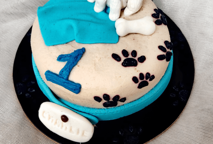 Dog Figurine Cake