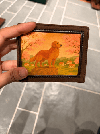 Golden retriever wallet
