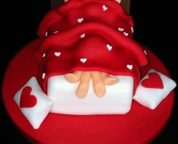 Bachelorette Bed Cake