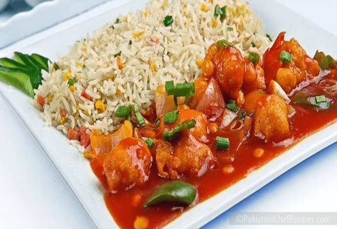 Chicken Manchurian Fried Rice