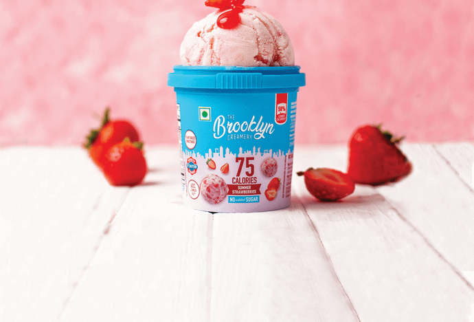 Summer Strawberries Ice Cream - 100ml (Cup)