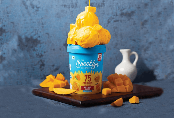 Holy Moly Mango Ice Cream - 450ml (Tub)