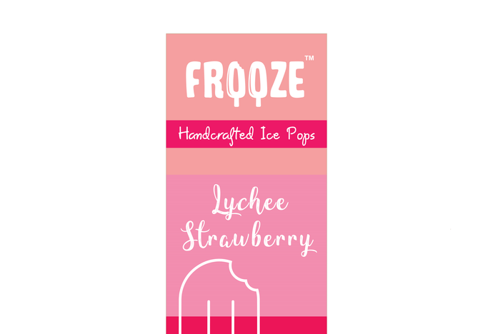 Frooze Lychee Strawberry Popsicle