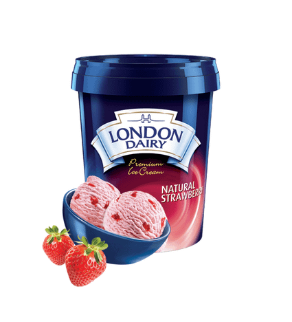 London Dairy Simply Strawberry (serves 4)-Tub