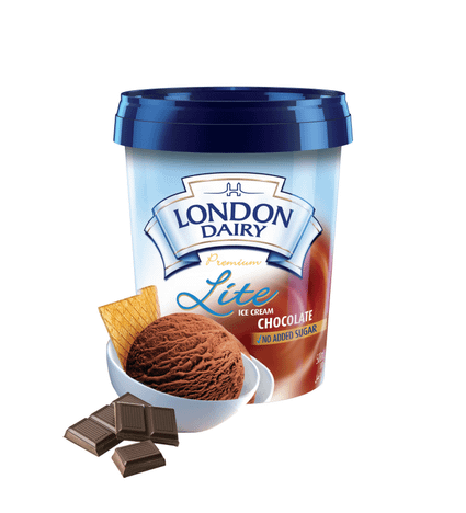 London Dairy Chocolate Lite(serves 4)-Tub