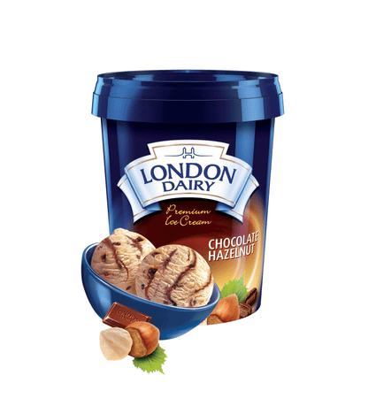 London Dairy Chocolate Hazelnut (serves 4)-Tub