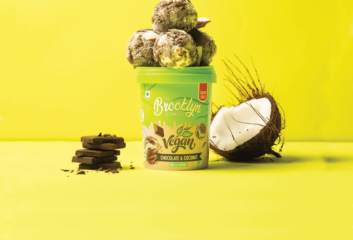 Brooklyn Creamery Chocolate & Coconut Vegan Ice Cream - 450ml-Tub