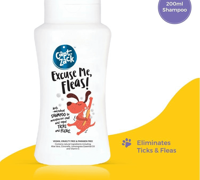 Excuse Me, Fleas! Anti-Microbial Shampoo for Dogs, 200 ml