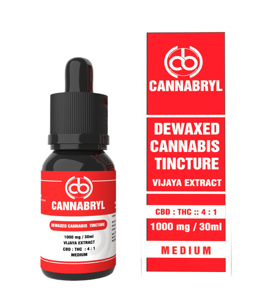 Cannabryl Dewaxed Tincture 4:1 CBD : THC (1000 mg- 3000mg) - 30 ML