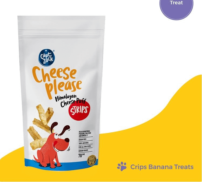 Cheese Please Himalayan Crunchy Cheese Puff Bites Dog Treats
