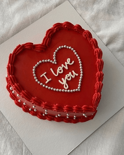 Valentines day Vegan Special Cake