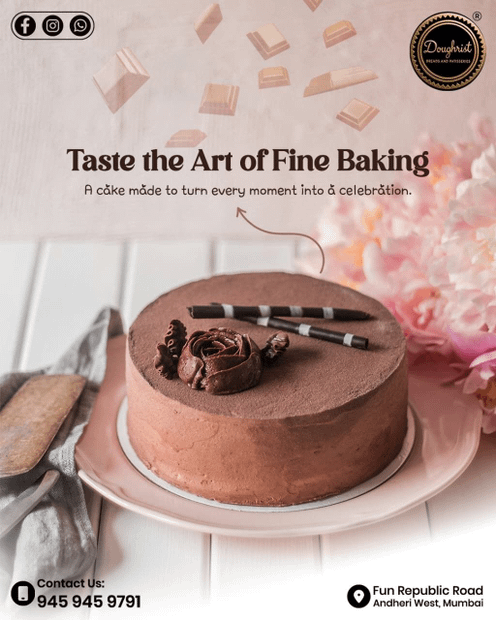 Exotic chocolate cake