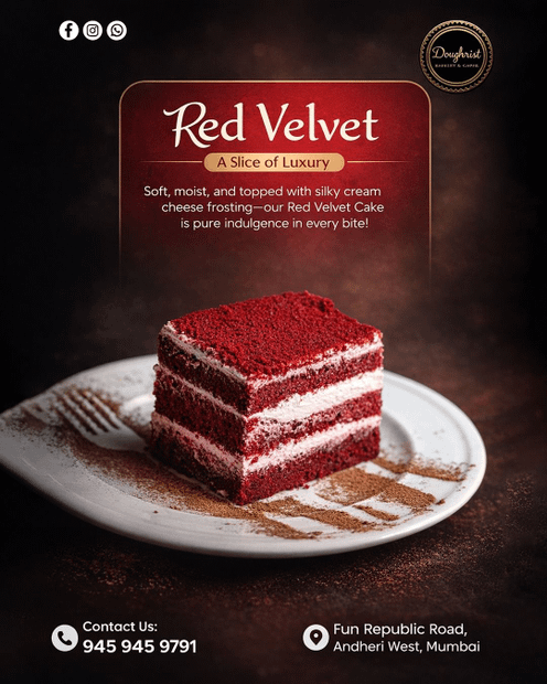 Red velvet pastry