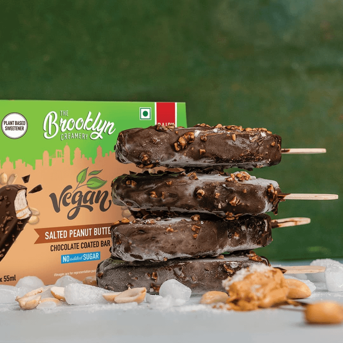 Vegan Salted Peanut Butter - Chocolate Coated Bars Multipack - 4 x 55ml