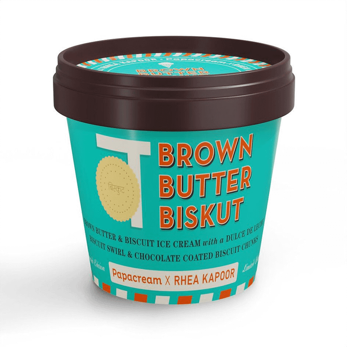 PapaCream X Rhea Kapoor- Brown Butter Biskut Ice Cream [100 ml]