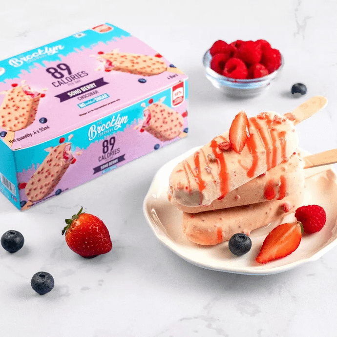 Soho Berry - White Chocolate Coated Ice Cream Bars Multipack - 4 x 55ml