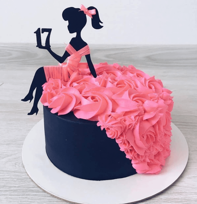 Floral Dress Cake