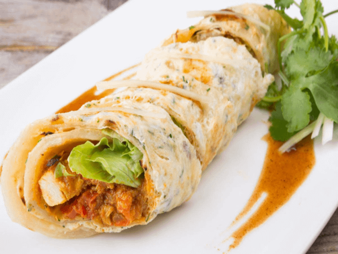 Mutton Seekh Kabab Roll