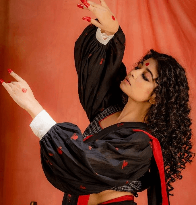 Jamdani Bishop Sleeves Blouse