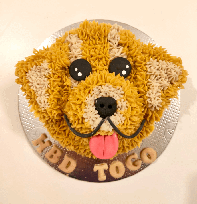 Golden Retriever Cake