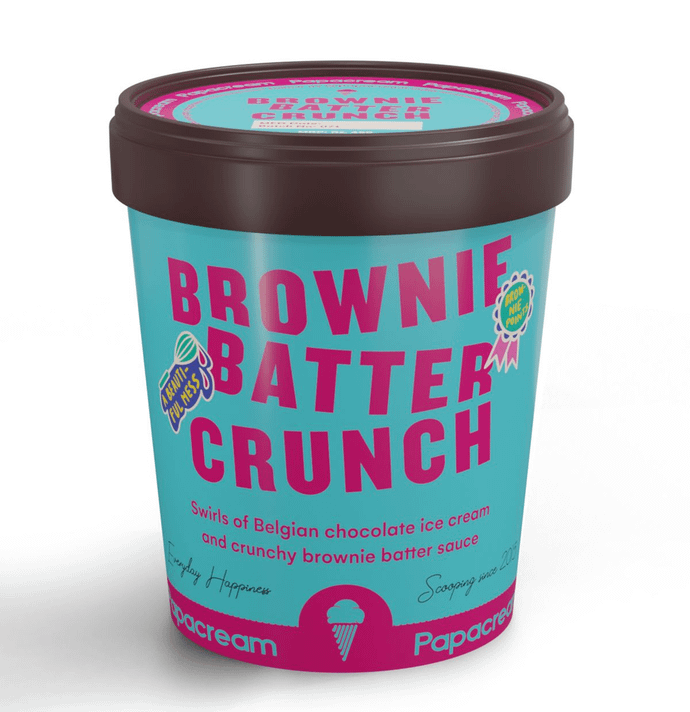 Papacream Brownie   Butter Crunch [500 ML]