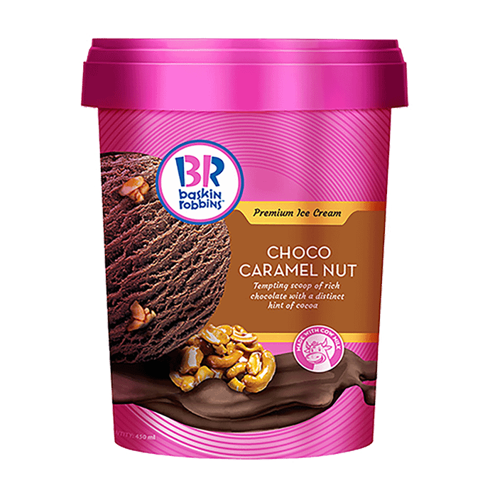 Baskin Robbins Choco Caramel Nut 450ml-tub