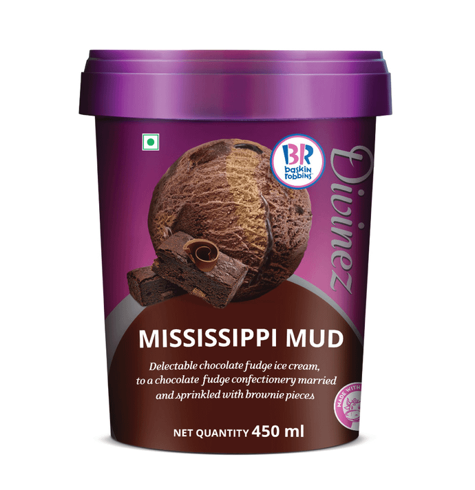 Baskin Robbins Mississippi Mud -450ml-tub
