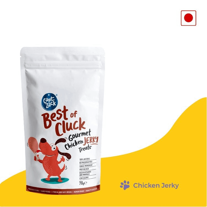 Best of Cluck Real Chicken Jerky Human Grade Treats for Dogs, 70g