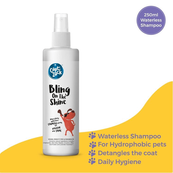 Bling on The Shine Waterless Shampoo Spray for Dogs, 250 ml